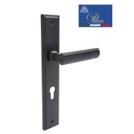 Дверная ручка на планке под цилиндр PORTUNO Pyramid 822.03CYL Чёрный