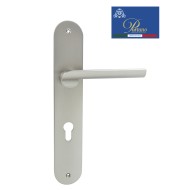 Дверная ручка на планке под цилиндр PORTUNO Punto 602.14CYL Mатовый никель