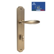 Дверная ручка на планке с фиксатором PORTUNO Anna 909.11WC Матовый кофе