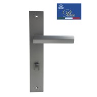 Дверная ручка на планке с фиксатором PORTUNO Alba 721.05WC Матовый графит