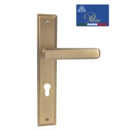 Дверная ручка на планке под цилиндр PORTUNO Pyramid 822.11CYL Матовый кофе