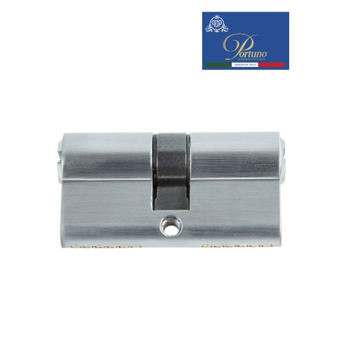 Цилиндровый механизм PORTUNO. Арт.CD60.02, 60м. (30+30), Цвет, Матовый хром. ключ-ключ