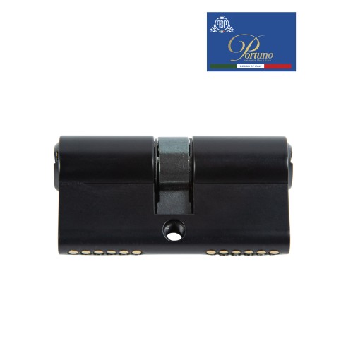 Цилиндровый механизм PORTUNO. Арт.CD60.03, 60м. (30+30), Цвет, Чёрный. ключ-ключ