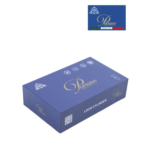 Цилиндровый механизм PORTUNO. Арт.CD60.03, 60м. (30+30), Цвет, Чёрный. ключ-ключ