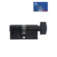 Цилиндровый механизм PORTUNO. Арт.CS60.03, 60м. (30+30), Цвет, Чёрный. ключ-вертушка