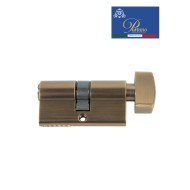 Цилиндровый механизм PORTUNO. Арт.CS60.11, 60м. (30+30), Цвет, Матовый кофе. ключ-вертушка