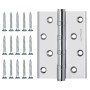 Петля Armadillo (Армадилло) универсальная IN4500UC-BL CP 100x75x3 INOX304 хром БЛИСТЕР