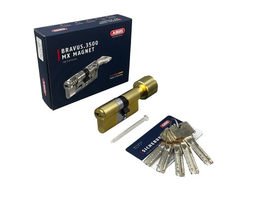 Механизм цилиндровый ABUS BRAVUS 3500 MAGNET 125(55x70В) ключ/вертушка MX PRO MS (5 key) art 11002858