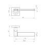 Ручка Ajax (Аякс) раздельная K.JK51.LIFT (LIFT JK) BL-24 черный