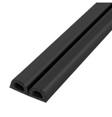 Уплотнитель Fuaro (Фуаро) без клеевой основы WADH/D-9x7,5mm, BLACK черный 100 m