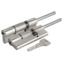 Цилиндровый механизм Cisa ASIX OE307-87.12 (90 мм/55+10+25) никель, под вертушку (Чиза)