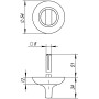 Ручка поворотная Fuaro BKW8 RM-SG/GP-4 (Фуаро)