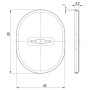 Декоративная накладка на сувальдный замок Fuaro ESC 475 СP хром (Фуаро)