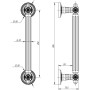 Ручка скоба Matador Armadillo PULL CL SILVER-925 Серебро 925