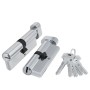 Цилиндровый механизм Fuaro 200 ZM 70 мм (30+10+30) CP хром 5 кл., с вертушкой (Фуаро)