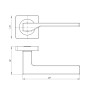 Ручка раздельная Ajax K.JK51.LEVEL (LEVEL JK) BL-24 черный