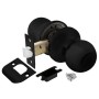 Ручка защелка Ajax DK682 BL-PS (6082 BL-P) (без фик.) черный