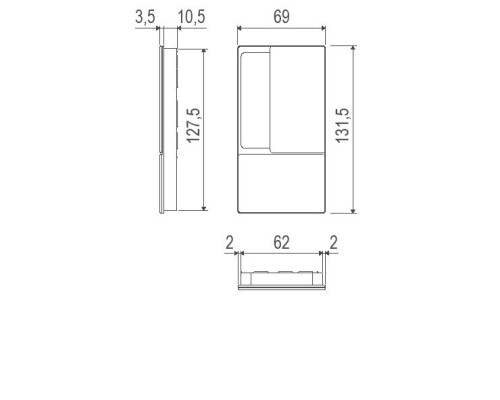 Ручка WAVE B30002 02 93 AGB под WC (черный)