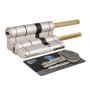 Цилиндровый механизм под вертушку Mottura (дл. шток) C55P513101C5 (82 мм/46+10+26), МАТ.НИКЕЛЬ (Моттура)