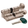 Цилиндровый механизм Mottura C31F364601RC5 (82 мм/31+10+41), МАТ.НИКЕЛЬ (верт. 99.506), с вертушкой (Моттура)