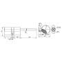 Цилиндровый механизм Fuaro D-PRO507/85 мм (50+10+25) CP хром 5 кл. ключ-вертушка (Фуаро)