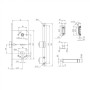 Корпус замка Punto ML85-50 CP цвет хром (Пунто) 43057