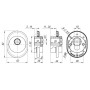 Броненакладка на ЦМ Armadillo ET/ATC-Protector 1-25SC-14 Матовый хром box (от вырывания, 25 мм) (Армадилло)