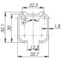 Верхняя направляющая Armadillo Comfort R 60/80/1,8/3000 track (3 м) (Армадилло)