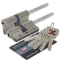 Цилиндровый механизм Cisa AP4S 0P3S7-81.12 (65 мм/30+10+25) никель, под вертушку (Чиза)