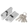 Цилиндровый механизм Ajax AX100/70 мм (30+10+30) CP хром 5 кл. ключ-ключ (Аякс)