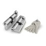 Цилиндровый механизм Fuaro R302/60 мм (25+10+25) CP хром 5 кл., с вертушкой (Фуаро)