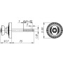 Ручка поворотная Armadillo BKW8/CL BB-17 Коричневая бронза (Армадилло)
