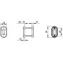 Накладка под цилиндр Fuaro DSS-02P-ET (нержавейка) (Фуаро)
