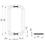 Ручка скоба Fuaro PH-21-25/300-INOX (нержавейка 304)