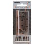 Петля универсальная Fuaro без врезки 500-2BB/BL 100x2,5 SC (мат. хром) БЛИСТЕР (Фуаро)