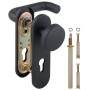 Ручка на планке Fuaro DH-043P-KNOB NE (ЧЕРНАЯ), НЕЙЛОН