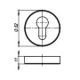Накладка Armadillo CYLINDER ET URB BPVD-77 Вороненый никель 2 шт (Армадилло)