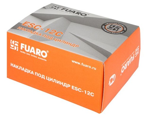 Накладка под цилиндр Fuaro ESC-12C CP-8 хром (2шт. в уп.,отгр. по 1 шт) (Фуаро)