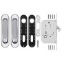 Защелка с ручками Punto Soft LINE SL-011 CP для раздвижных дверей