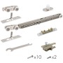 Комплект для раздвижных дверей Armadillo Comfort - PRO SET 3 /soft close+roller/ 80 (CFA170B) (Армадилло)