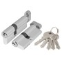 Цилиндровый механизм Ajax AX102/80 мм (35+10+35) CP хром с вертушкой, 5 кл. (Аякс)