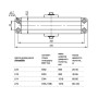 Доводчик дверной Armadillo морозостойкий LY5 120 кг (алюминий) (Армадилло)