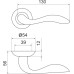 Дверная ручка Armadillo Selena LD19-1SN/CP-3 на круглой розетке матовый никель/хром