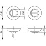 Ручка поворотная Fuaro BK6 RM SG/GP-4 (Фуаро)