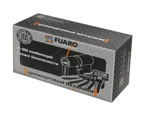 Цилиндровый механизм Fuaro R600/70 мм (30+10+30) CP хром 5 кл. ключ-ключ (Фуаро)