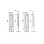Ручки для раздвижных дверей Punto Soft LINE SL-010 SN