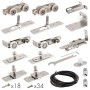 Базовый комплект для телескопического открывания дверей Armadillo Comfort - PRO SET 5 /telescope/ 80 (CFA172C) (Армадилло)