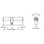 Цилиндровый механизм Ajax AX200/80 мм (30+10+40) CP хром 5 кл. ключ-ключ (Аякс)