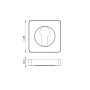 Накладка Armadillo CYLINDER ET/SQ-21MWSC-33 Итальянский тисненый 2шт. (Армадилло)
