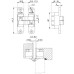 Петля скрытой установки Armadillo с 3D-регулировкой Architect 3D-ACH 60 SC Матовый хром прав. 60 кг (Армадилло)